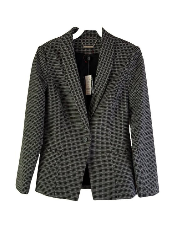 White House Black Market Jackets & Blazers - New White House Black Market Blazer Jacket Grid Shawl Collar Jacket